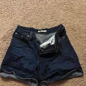 Levi's Dark Blue Jean Shorts